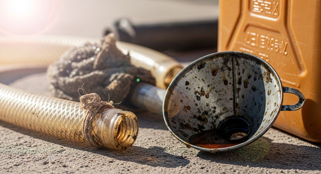 Extracción de gasolina en depósito diésel en Horcajuelo De La Sierra