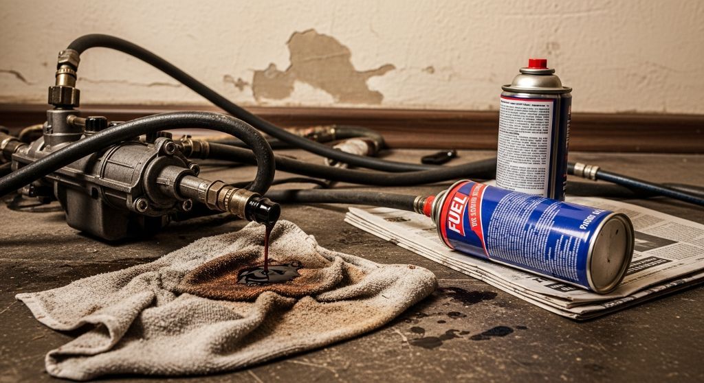 Limpieza de sistema de combustible tras repostaje erróneo en Carabaña